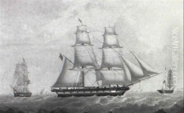 English Two-master Off The Coast Of Dover - view 1
