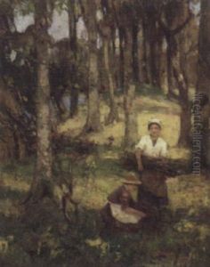 The Faggot Gatherers by William Hannah Clarke