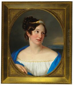 Half-length Portrait Of A Lady In Greek Costume (the Artist's Wife, According To Family Tradition)