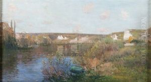 Paysage, Vallee De La Seine by Jean Eugene Clary