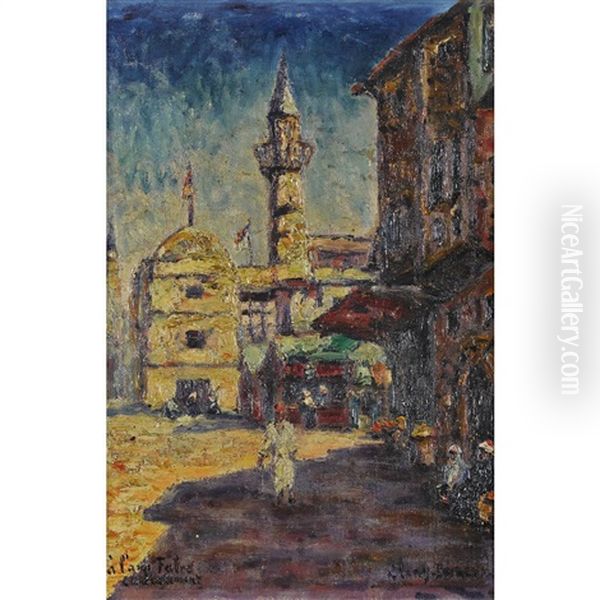 Orientalische Stadt Mit Minarett - view 1