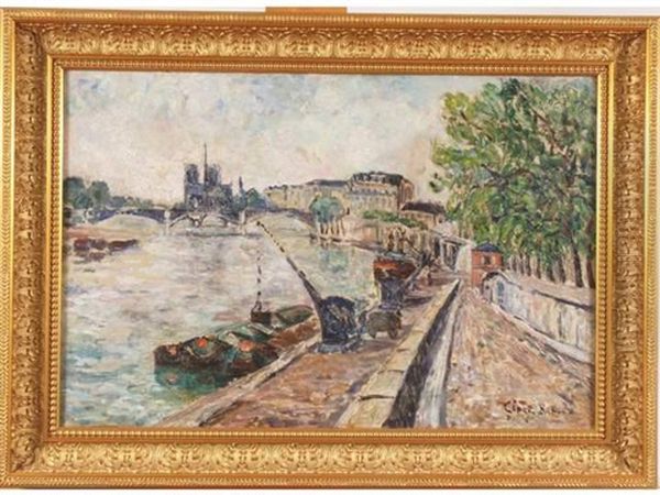 La Seine Et Notre-dame A Paris - view 1