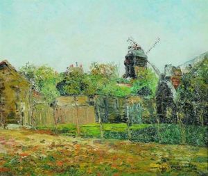 Le Moulin De La Galette A Montmartre by Adolphe Clary-Baroux