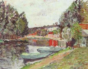 Moret Sur Loing by Adolphe Clary-Baroux