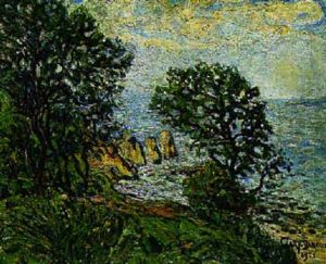 Les Pins En Bord De Mer by Adolphe Clary-Baroux