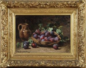 Panier De Prunes Et Pichet