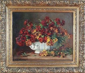 Nature Morte Au Bouquet (+ Nature Morte Aux Figues; 2 Works) by Eugene Claude