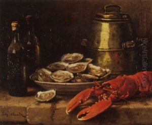 Stilleben Mit Austern Und Hummer by Eugene Claude