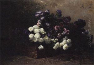 Chrysanthemums In A Basket