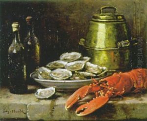 Stilleben Mit Hummer Und Austern by Eugene Claude