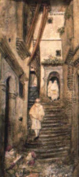 Promeneurs Dans La Casbah D'alger - view 1