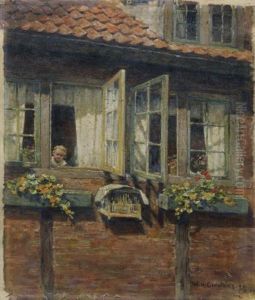 Madchen Am Fenster by Wilhelm Ludwig Heinrich Claudius