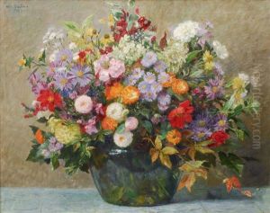 Bouquet Of Flowers by Wilhelm Ludwig Heinrich Claudius