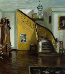 Lubecker Gelbe Diele. Tysk Herregardsinterior