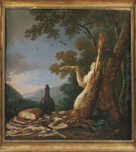 Nature Morte Au Lievre Dans Un Paysage