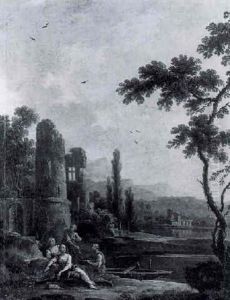Le Retour Des Pecheurs Au Bord Du Lac by Jean Baptiste Charles Claudot
