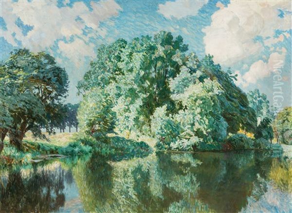 Borders Of The River Lys In Summer - view 1