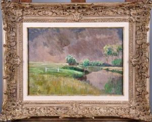 Orage Sur La Lys by Emile Claus
