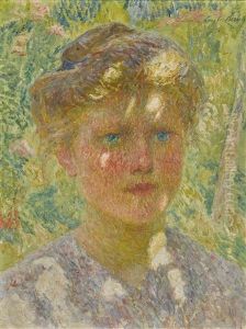 Jeune Fille Aux Cheveux Blonds by Emile Claus