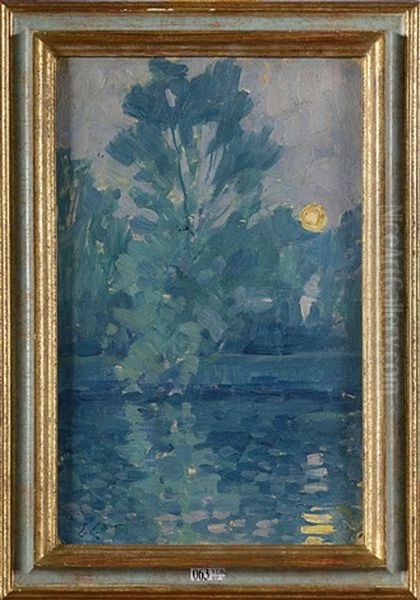 Soleil Couchant Sur La Lys - view 1