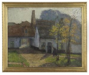 Morning Promenade Near The Village by Emile Claus