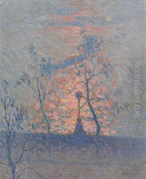 Coucher De Soleil Sur La Tamise - view 1