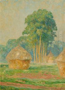 Paysage Aux Meules De Foin