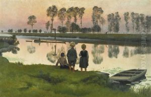 Le Bateau Qui Passe by Emile Claus