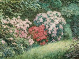 Les Rhododendrons by Emile Claus