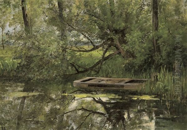 Barque Sur Une Riviere - view 1