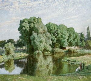 Les Bords De La Lys by Emile Claus