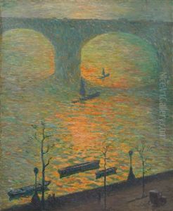 London (waterloo Bridge) by Emile Claus