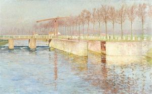 Matinee Ensoleillee A L'ecluse De Astene by Emile Claus