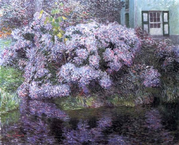 Hydrangeas On The Banks Of The River Lys - view 1
