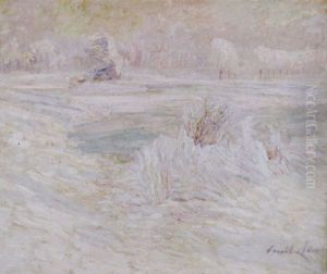 Besneeuwd Landschap by Emile Claus