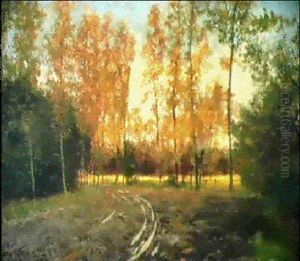 Paysage Boise by Emile Claus