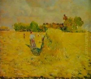 Meules De Foin Korenschoven by Emile Claus