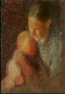 A Mother And Child by Emile Claus
