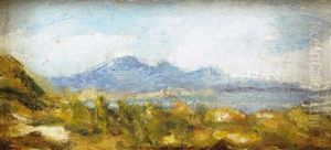 Lanscape With A Lake And Mountains Lanscape With A Lake And Mountains