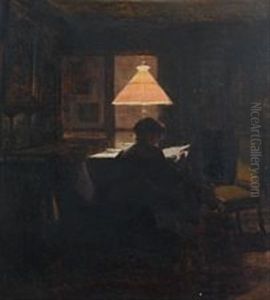Interior With A Woman by Christian Clausen