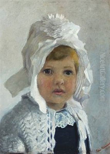 Blond Haired Girl In A Bonnet - view 1