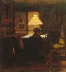 Interior Med Kvinde I Lapelys