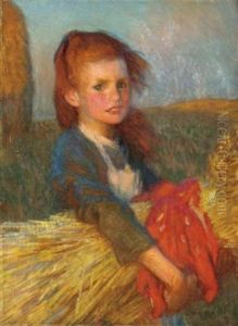 A Gleaner by Sir George Clausen