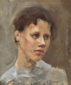 Head Of Polly Baldwin by Sir George Clausen