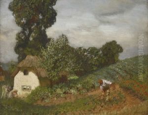 The Cottage Garden by Sir George Clausen
