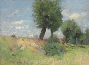 The Village Through The Trees by Sir George Clausen