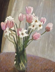 Tulips And Narcissi by Sir George Clausen