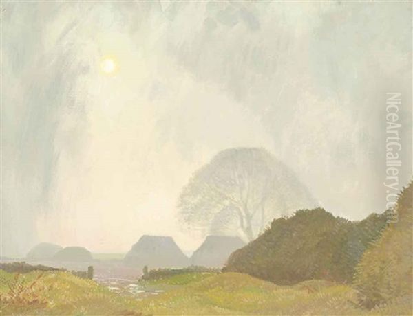 Haystacks, Twilight - view 1