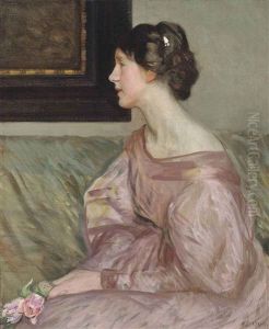 The Pink Rose by Sir George Clausen