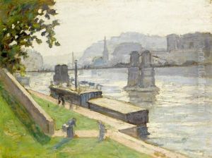 La Saone A Lyon by Albert Andre